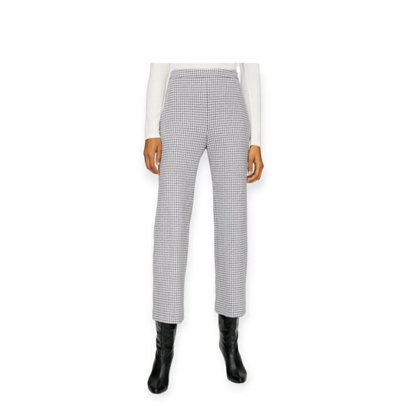 Aritzia Wilfred Kick Flare Gingham Pant Navy Size 4 - Picture 11 of 11